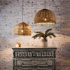  Emac & Lawton Rattan Ceiling Pendant Small Natural 