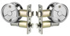 Lockwood 7410SPDP Symmetry Round Cavity Sliding Door Passage Set - Satin Pearl