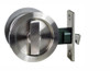 Nidus Sliding Cavity Door Privacy Set Stainless Steel - SCD-PRI-RD-SS