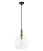 CLA PATERA 1 CLEAR GLASS DOME WITH BRONZE HIGHLITE