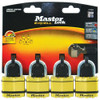 Master Lock Master Excell Padlock 4 Pack 45mm Shackle - M1BQAU