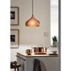 HAPTON COPPER LOOK DOME PENDANT 49449