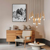  Eglo Estanerios Black Pendant Light - 3000mm LED Chandelier 
