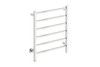 357025 Bathroom Butler Cubic 6 Bar 650mm Straight Heated Towel Rail with PTSelect Switch Polished Stainless Steel CUB06231-PTS-POLS