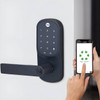  Yale Assure Lever Keyed Smart Deadlatch Matt Black With Yale Home Module 