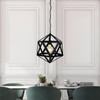 Oriel Stylux GEO 1 Geometric Single Pendant Matt Black SL64531BK