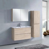 Roma Oak Bathroom Package Wall Hung Vanity Shave Cabinet Tall Boy 