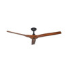 Hunter Pacific International Hunter Pacific Radical 3 Black 60" DC Ceiling Fan with Koa Blades 