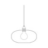  ebb & flow horizon pendant lamp m topaz blue la101792