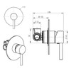  Enhance Nobel Plus Shower Mixer Chrome 
