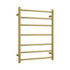  Thermorail Straight Round Ladder Heated Towel Rail Brushed Gold 