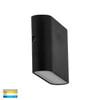 Havit Lighting Havit Lisse Fixed Down TRI Colour LED Wall Light Black 