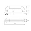  Lockwood Velocity Series 55mm Gidgee Lever Door Handle AS1428.1 Compliant - Trade Pack 