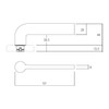  Lockwood Velocity Series 55mm Glide Lever Door Handle - Display Pack 
