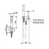 Greens Tapware Greens Optima Plus 125mm AirFlo Pin Hand Shower with Premium Metal Components 