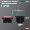  Makita MAKTRAK™ Low Profile Medium Organiser T-90059 - Compact Modular Storage with Clear Lid 