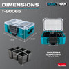  Makita MAKTRAK™ Deep Compact Organiser T-90065 - Rugged Storage for Small Tools & Parts 