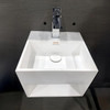 Paco Jaanson Cubo Wall Basin - Solid Surface | 320x320mm Compact Wall-Mounted Basin 