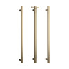thermorail round 240v vertical single heated towel rail