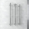  Thermorail Round 240V Vertical Single Heated Towel Rail 