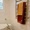 thermorail round 240volt ladder heated towel rail