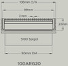 Stormtech 100ARG20-1000 Stormtech Stainless Steel Grate