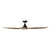 Eglo Noosa 60" Ceiling Fan black and New Teak with Light 