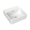  Caroma Square 400mm Wall Basin No Tap Hole 