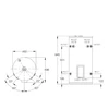 Rheem 80L Electric Hot Water System 3.6kW 481080G7 Dimensions