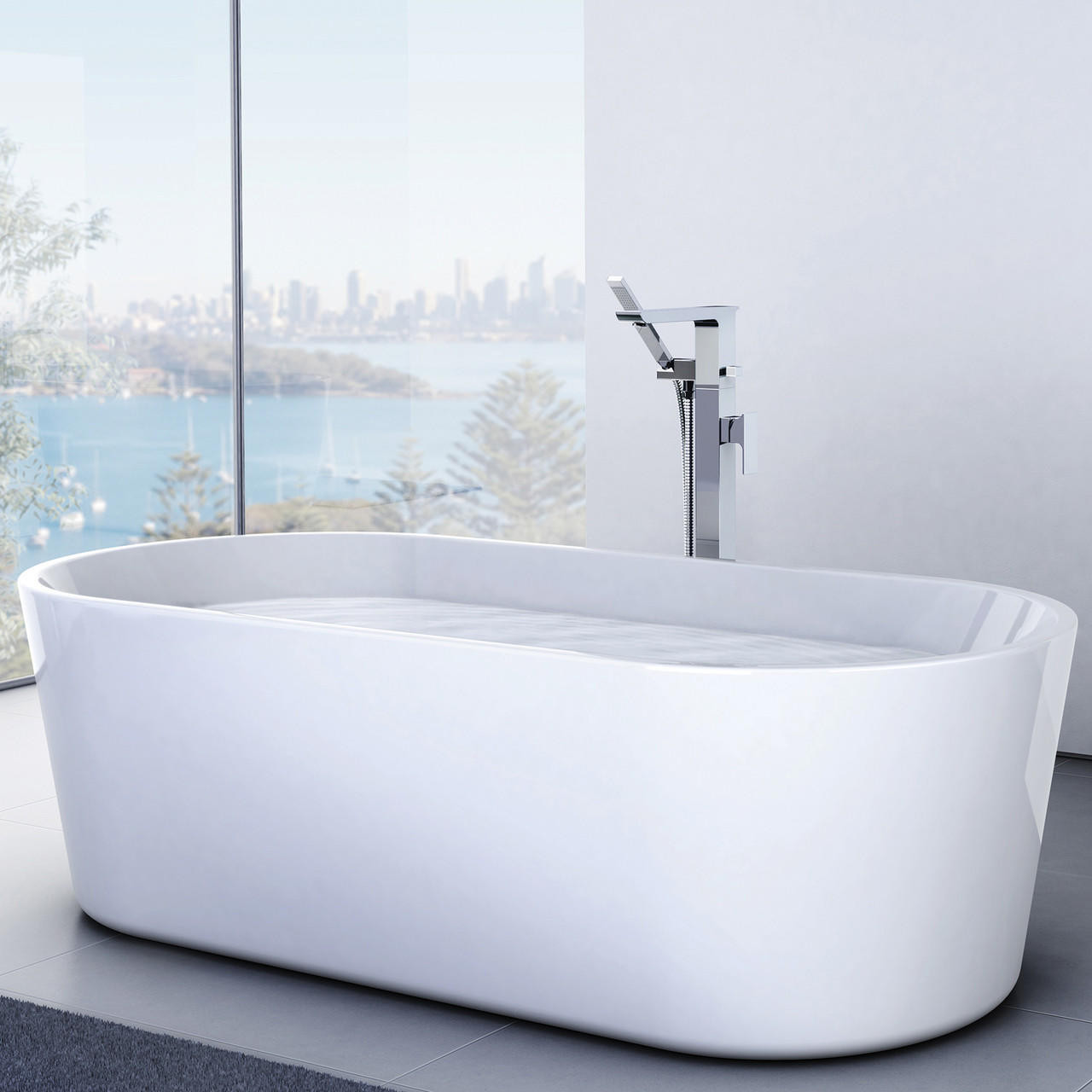 Caroma Aura Free Standing Bath 1800mm AU8W