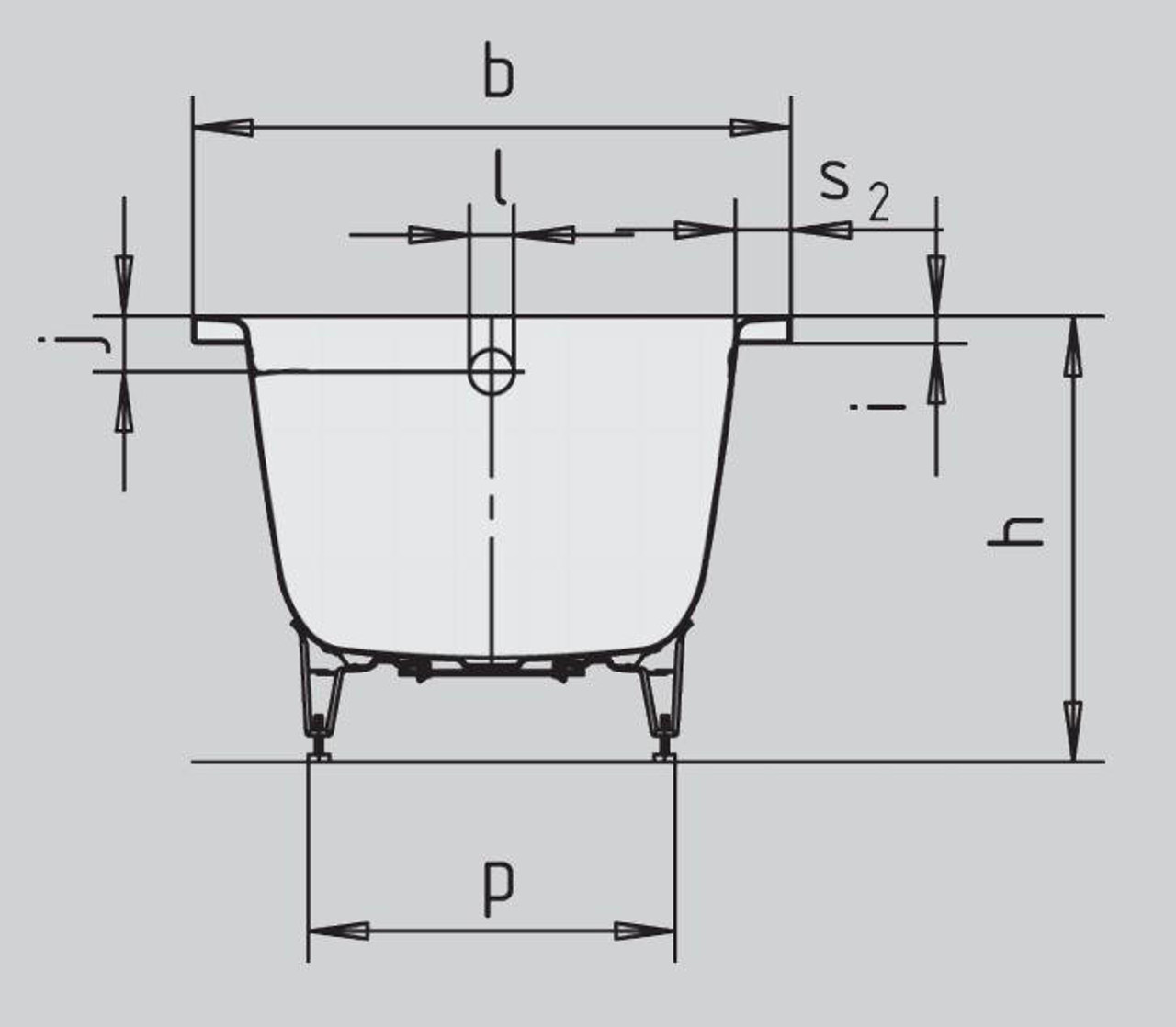 Bathe Kaldewei Cayono 1600X700X410MM Overflow 01-748-06