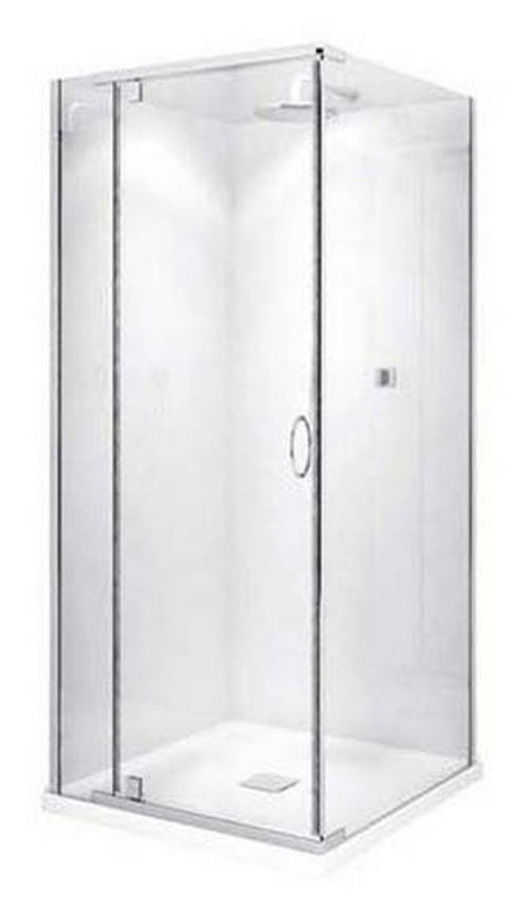 Decina Cascade Shower Screen 900X900 Square Chrome CASS900C