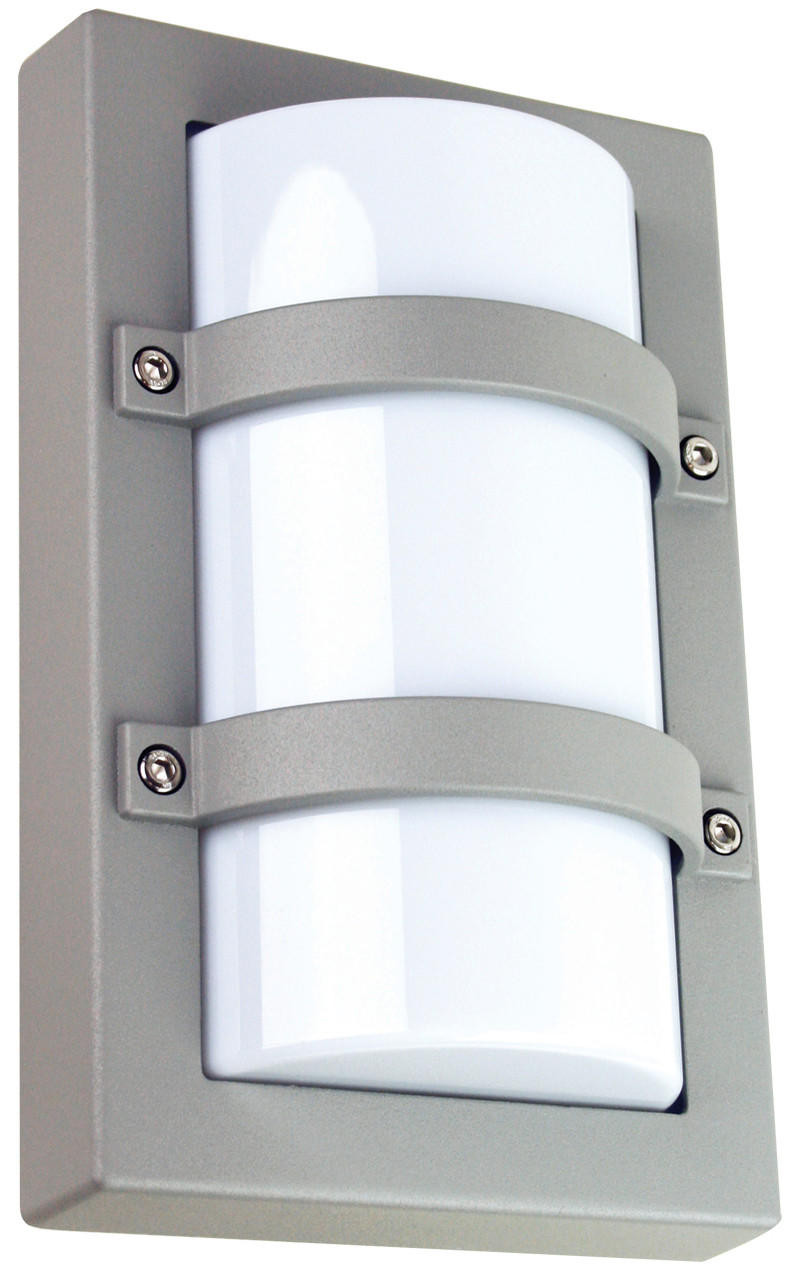 Oriel Trio Mini Silver Outdoor Wall Light IP65 E27 Premium Powdercoated SG70522SIL