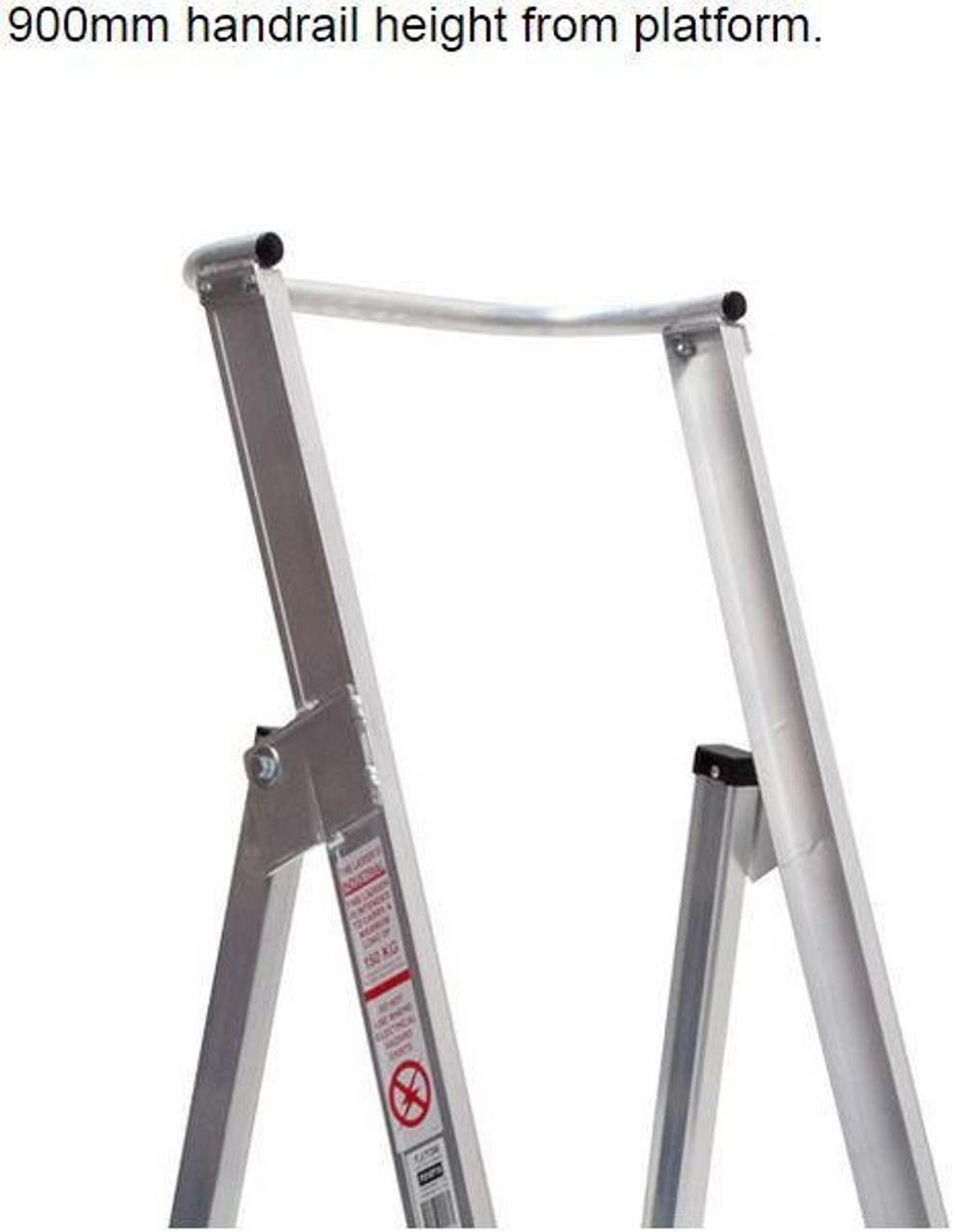 Bailey Platform Ladder Aluminium 150kg Platform Height 0.9m Heavy Duty Welded FS10714