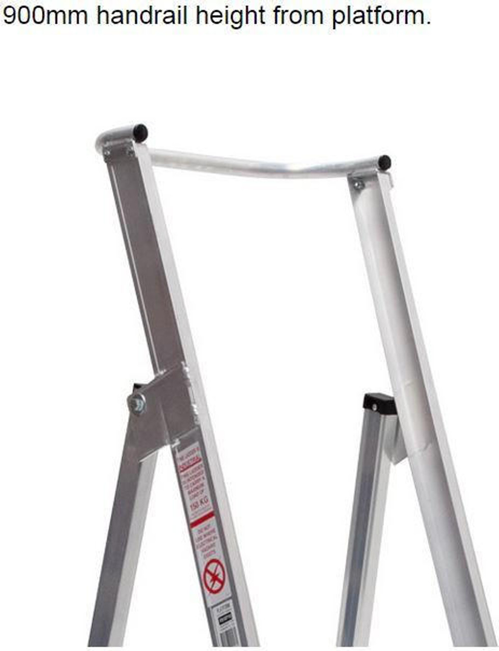 Bailey Platform Ladder Aluminium 150kg Platform Height 2.0m Heavy Duty Welded FS10718