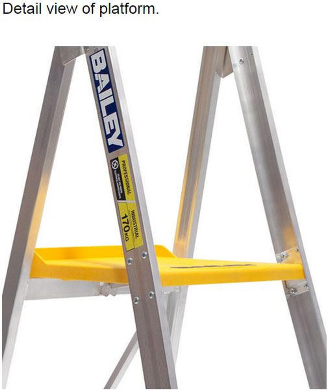 Bailey platform ladder aluminium 170kg platform height 0.6m professional FS13398