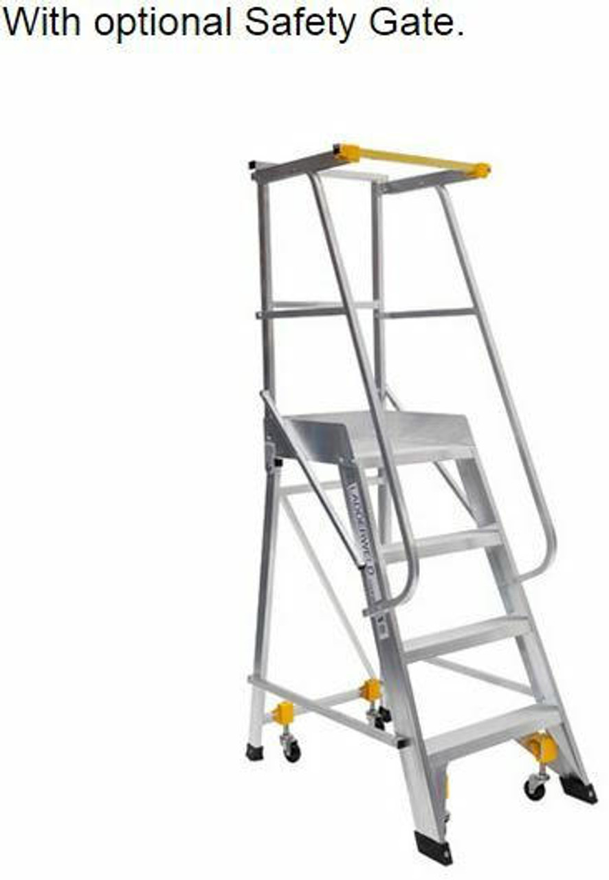 Bailey Platform Ladder Order Picker Aluminium 130kg Platform Height 0.9m Welded OP3MKII FS10863