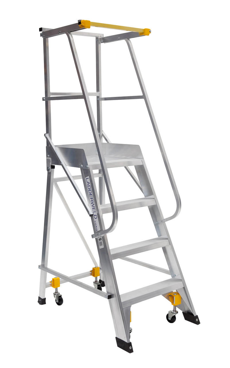 Bailey Platform Ladder Order Picker Aluminium 130kg Platform Height 2.1m Welded OP7MKII FS10867