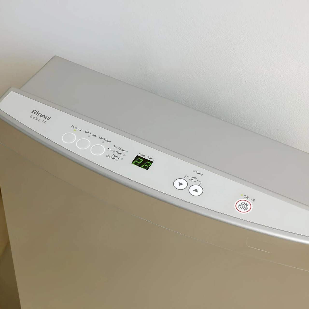  Rinnai Enduro 13 Convector Gas Heater  - White | Compact & Efficient Heating for Small Rooms 