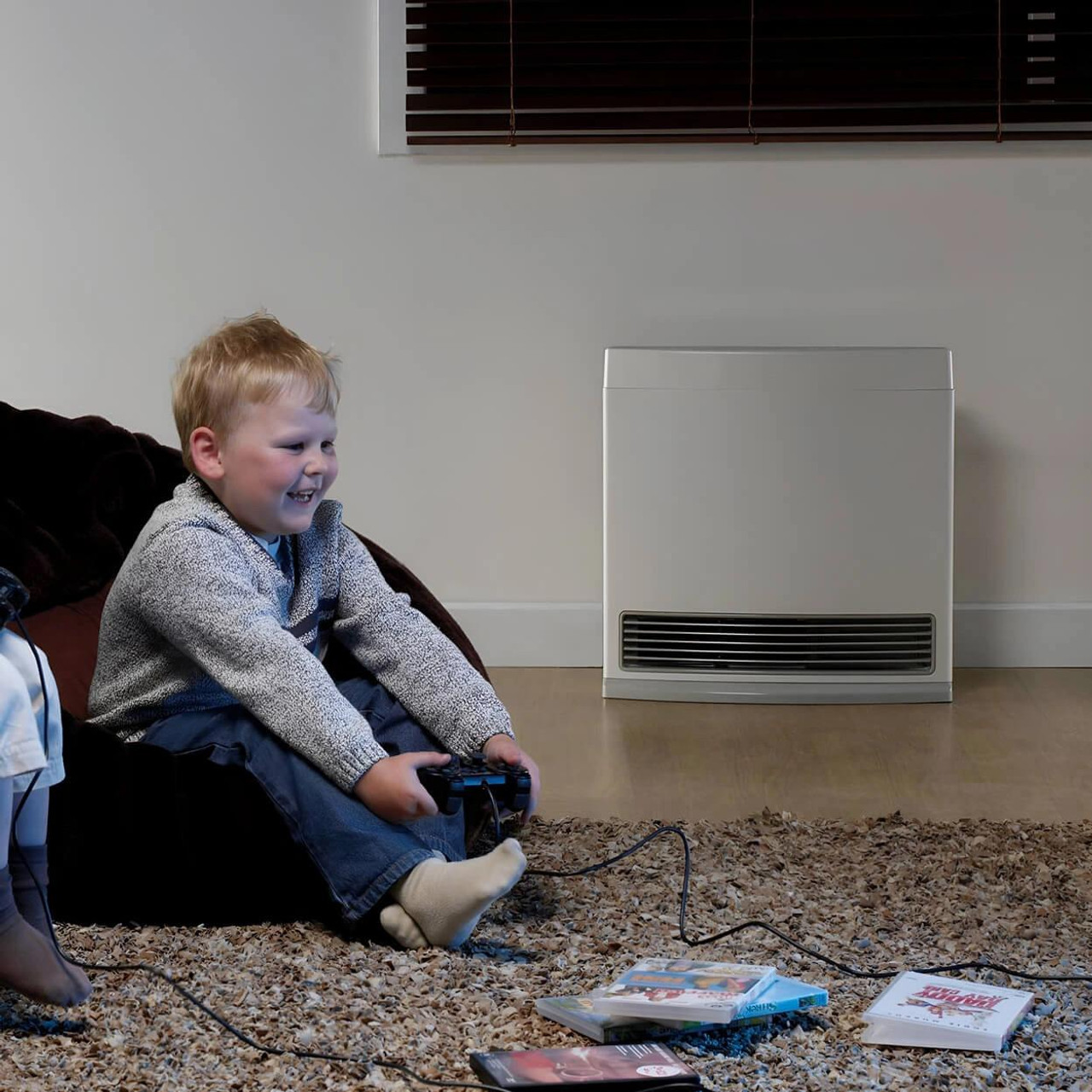  Rinnai Enduro 13 Convector Gas Heater  - White | Compact & Efficient Heating for Small Rooms 