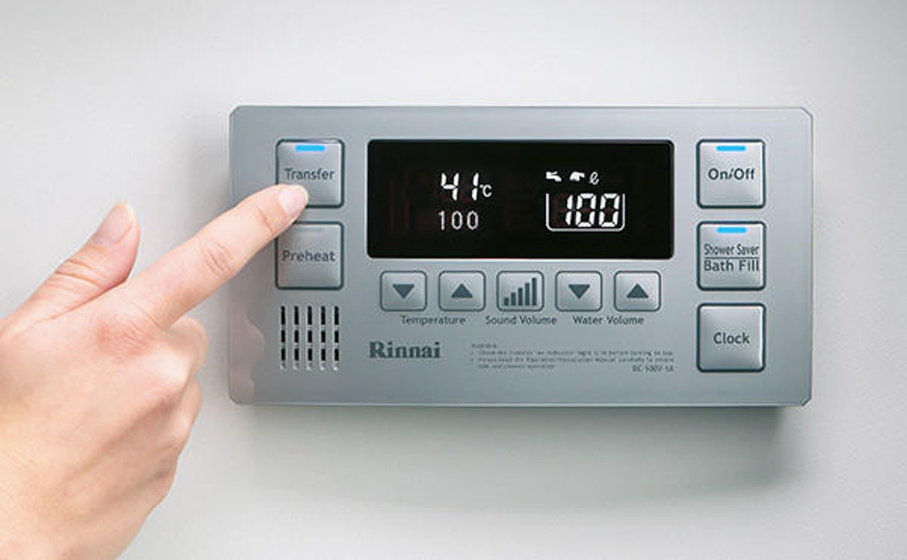 Rinnai Controller Bathroom Silver Delux BC100V1S
