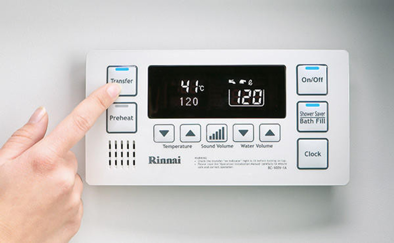 Rinnai Controller Bathroom White Delux BC100V1W