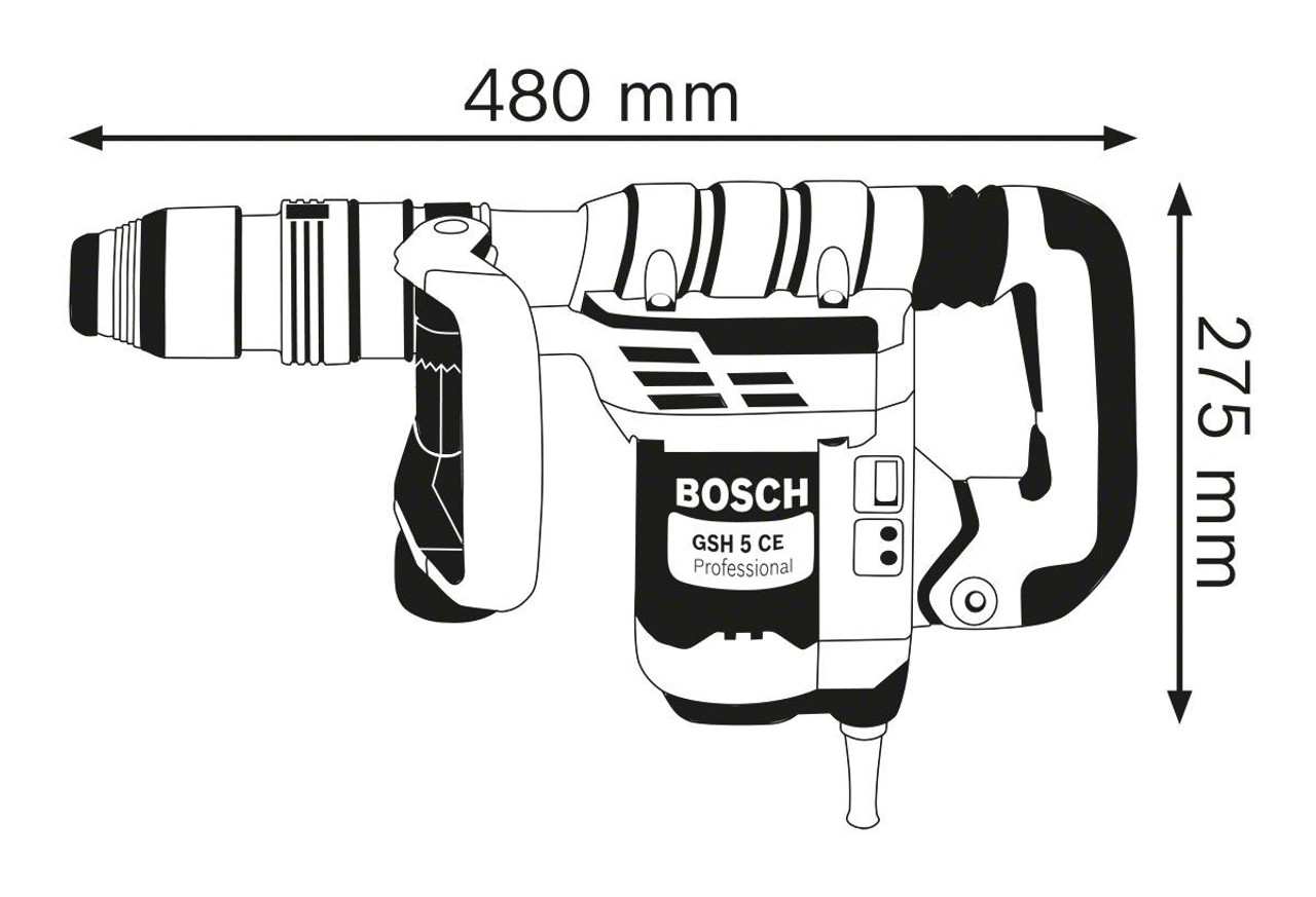 Bosch Power Tools Bosch Demolition Hammer 1150W GSH5CE