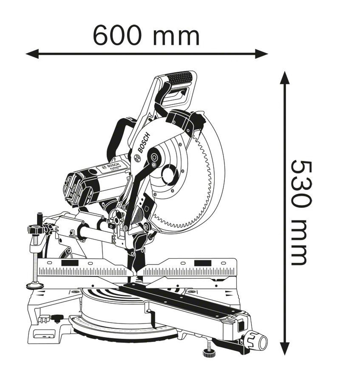 Bosch Power Tools Bosch Compound Mitre Saw Slide 305mm GCM12SDE