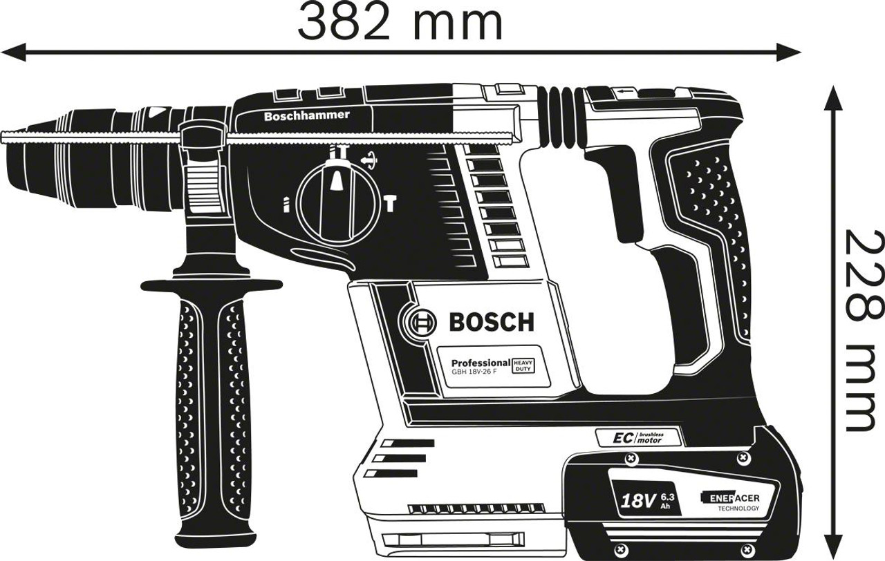 Bosch Power Tools Bosch Cordless Hammer Drill GBH V-26F 18V