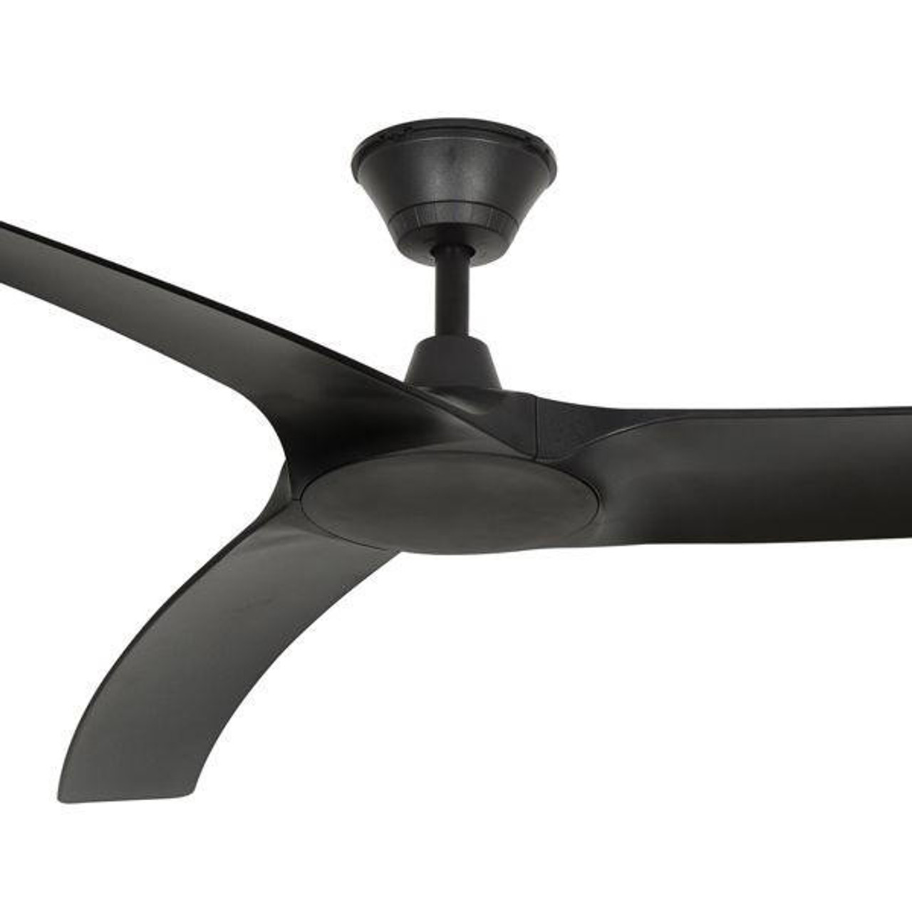 Aqua Black Ceiling Fan with 3 Polymer Blades 178Cm 70 plus Remote Control AIP665