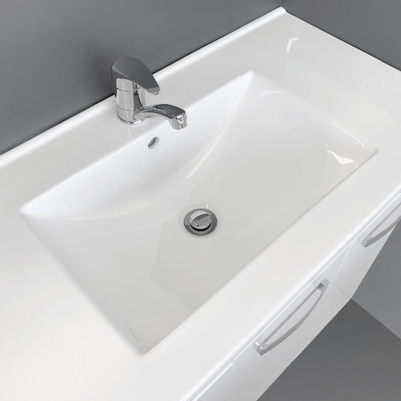 Fienza Hampton Wall Hung Vanity 900mm Dolce Ceramic Moulded Basin Top TCL90T