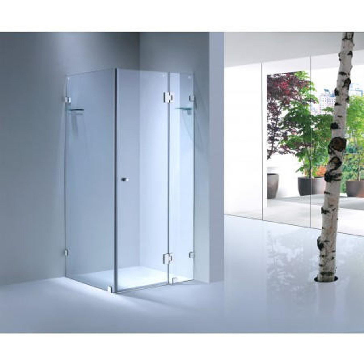 Roma Frameless Shower Screen 900X900mm