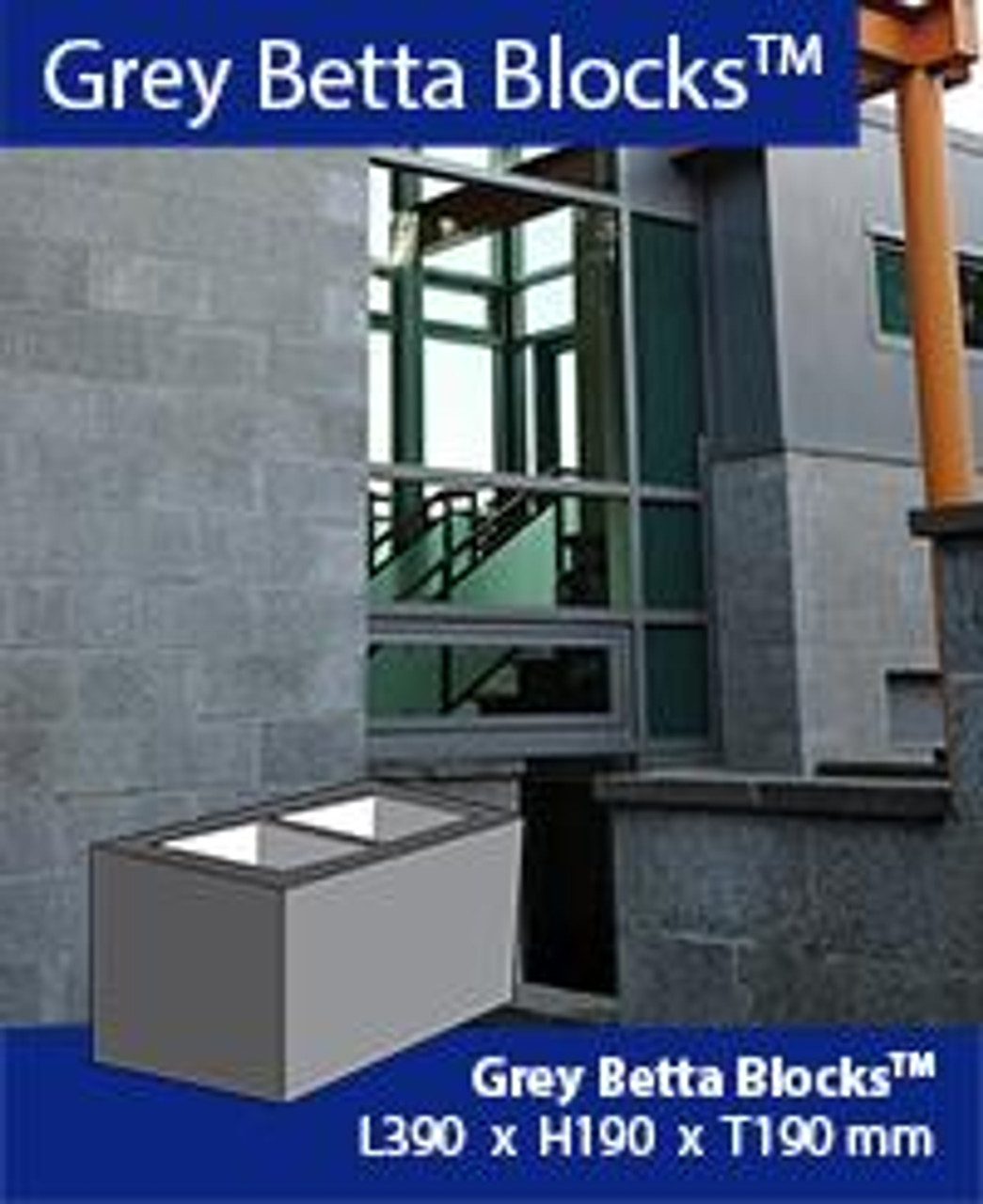 Baines Masonry Grey Betta Block Hollow H 200 Series