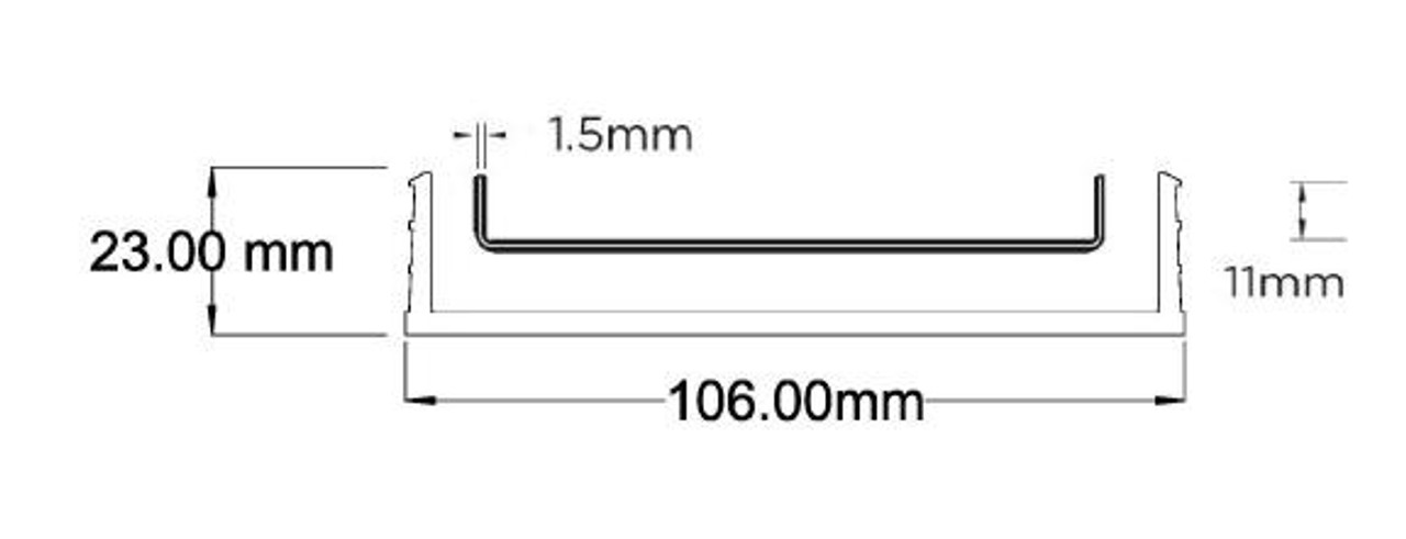 Stormtech 100TIG20-900 Kit Tile Insert uPVC Channel